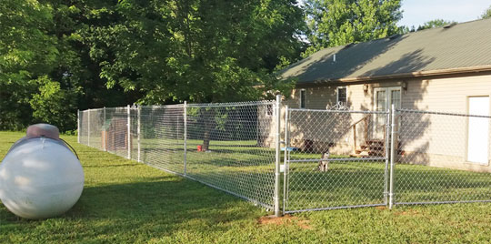 residential chain link fence